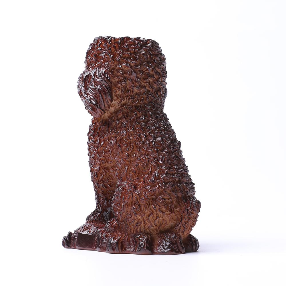 Resin Teddy Dog Statue Stand