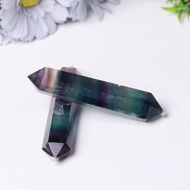 Rainbow Fluorite Double Terminated Points fo Healing Wholesale Crystals USA
