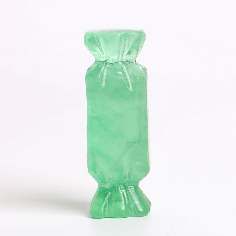 Set of 3 Fluorite Candy Shape Carving Decoration Wholesale Crystals USA