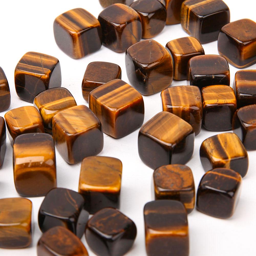 0.1kg Tiger Eye Cubes Bag Wholesale Crystals USA