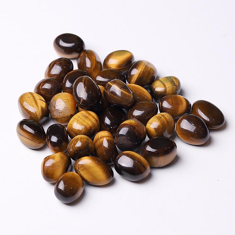 0.1kg High Quality Polished Tiger Eye Tumbles for Sale Wholesale Crystals USA