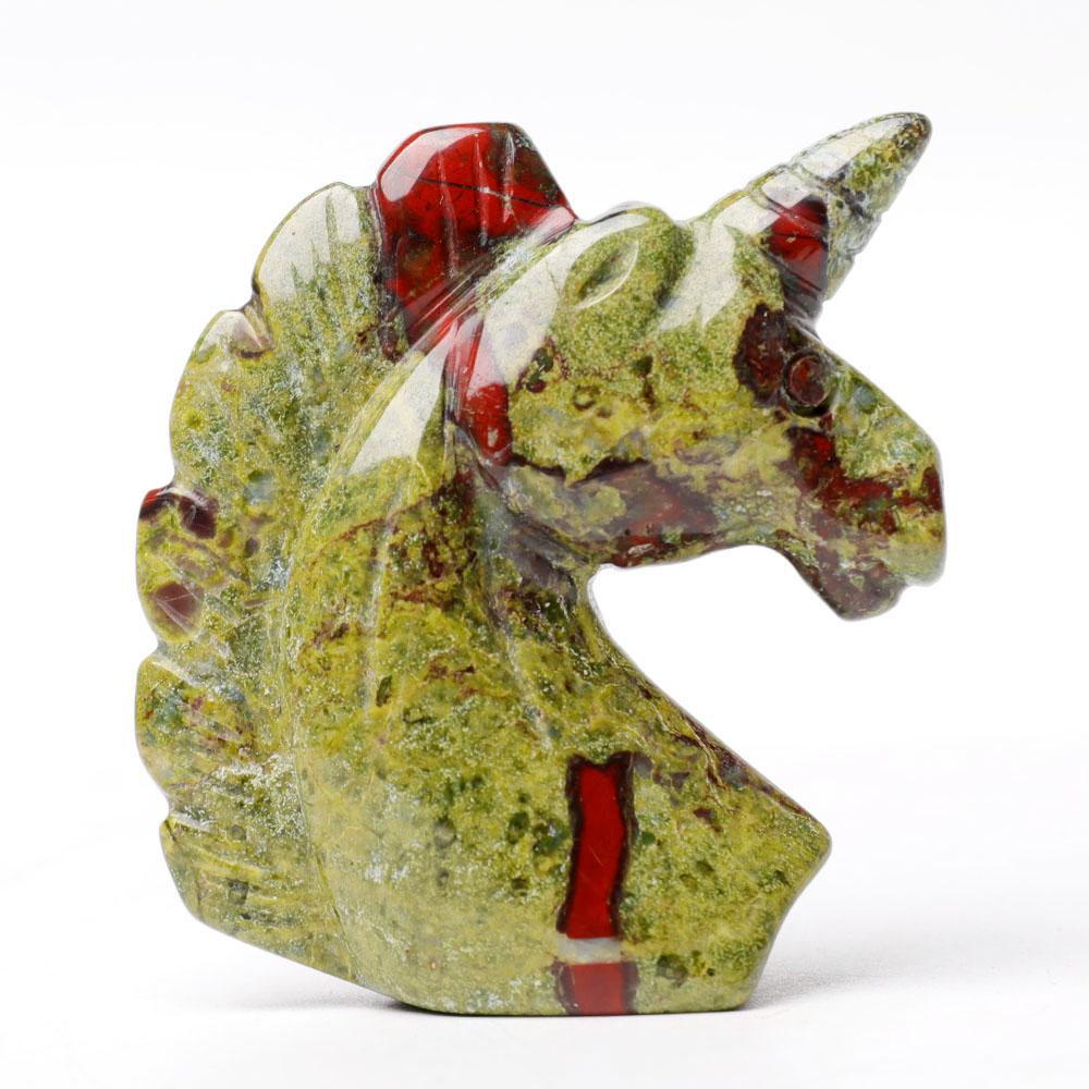 2.0" Dragon Blood Stone Unicorn Crystal Carvings Wholesale Crystals USA
