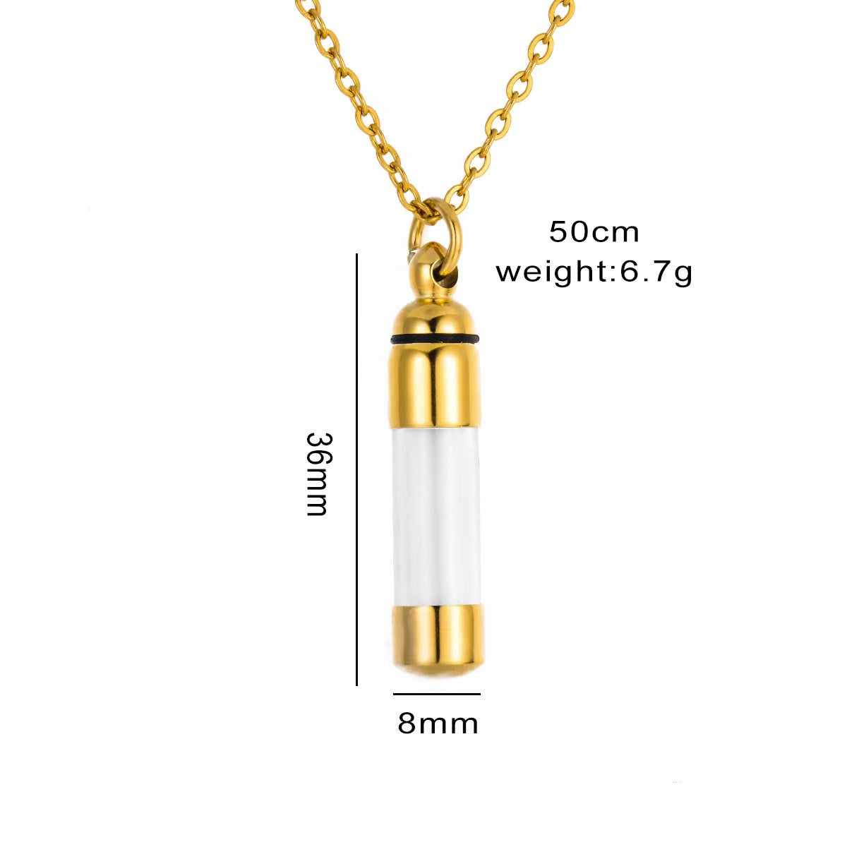 Black Golden Silver Color Crystal Jar Necklace Crystal Healing Bulk Wholesale