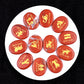 Crystal Twelve Constellation Flat Palm Stone Set Crystal Healing Bulk Wholesale