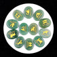 Crystal Twelve Constellation Flat Palm Stone Set Crystal Healing Bulk Wholesale