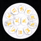 Crystal Twelve Constellation Flat Palm Stone Set Crystal Healing Bulk Wholesale