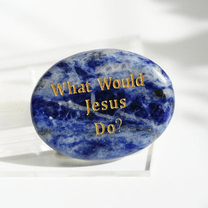 Natural Crystal Oval Shape Engraved Worry Stone Crystal Gift Crystal Healing Bulk Wholesale