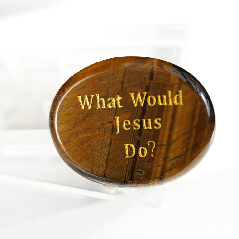 Natural Crystal Oval Shape Engraved Worry Stone Crystal Gift Crystal Healing Bulk Wholesale