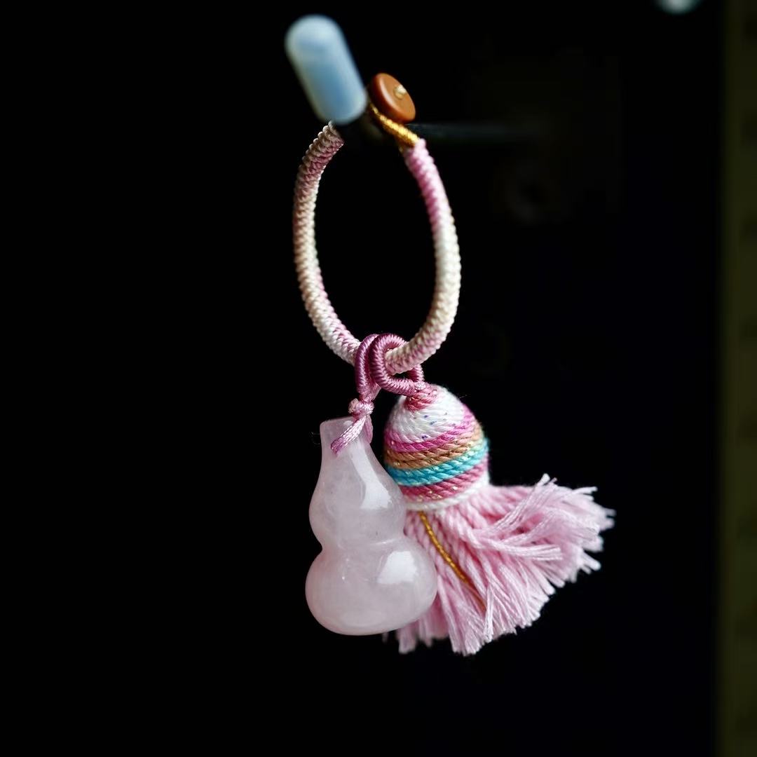 Rose Quartz Bag Hanging Crystal Healing Bulk Wholesale