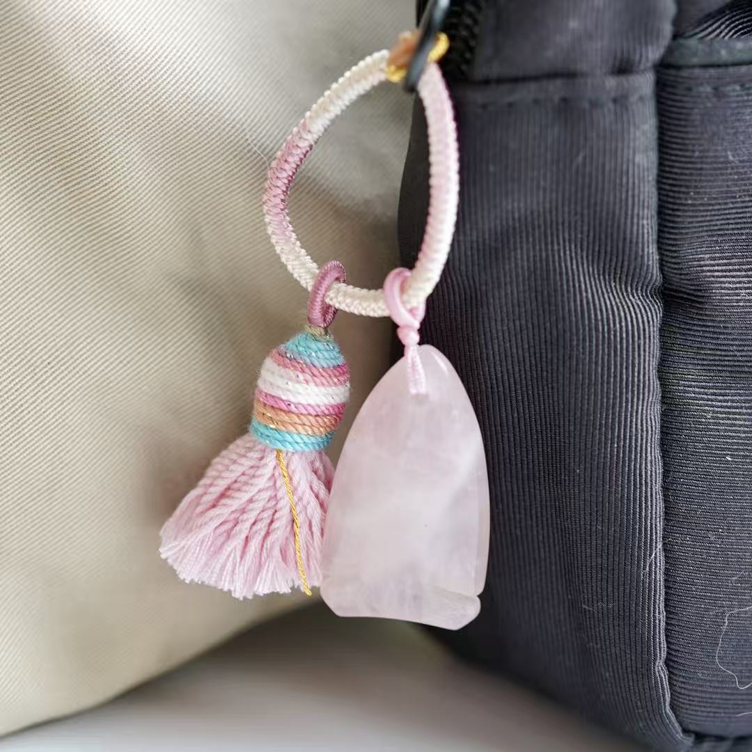 Rose Quartz Bag Hanging Crystal Healing Bulk Wholesale