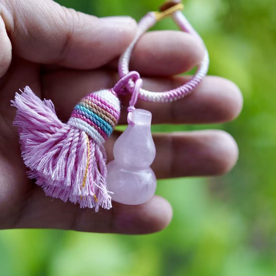 Rose Quartz Bag Hanging Crystal Healing Bulk Wholesale