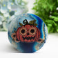 3.0"-3.5" Agate Slab with Printing for Halloween Crystal Healing Bulk Wholesale
