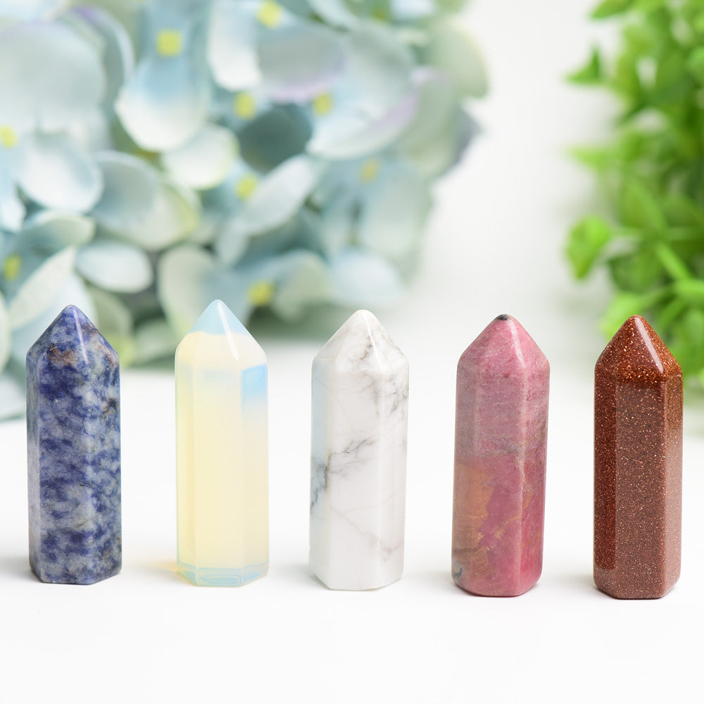 1.9" Mixed Crystal Point Crystal Healing Bulk Wholesale