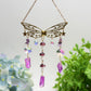 Aura Crystal Metal Butterfly Hanging Ornament Crystal Healing Bulk Wholesale