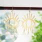 Eye Shape Design Earrings with Crystal Decor Crystal Healing Bulk Wholesale
