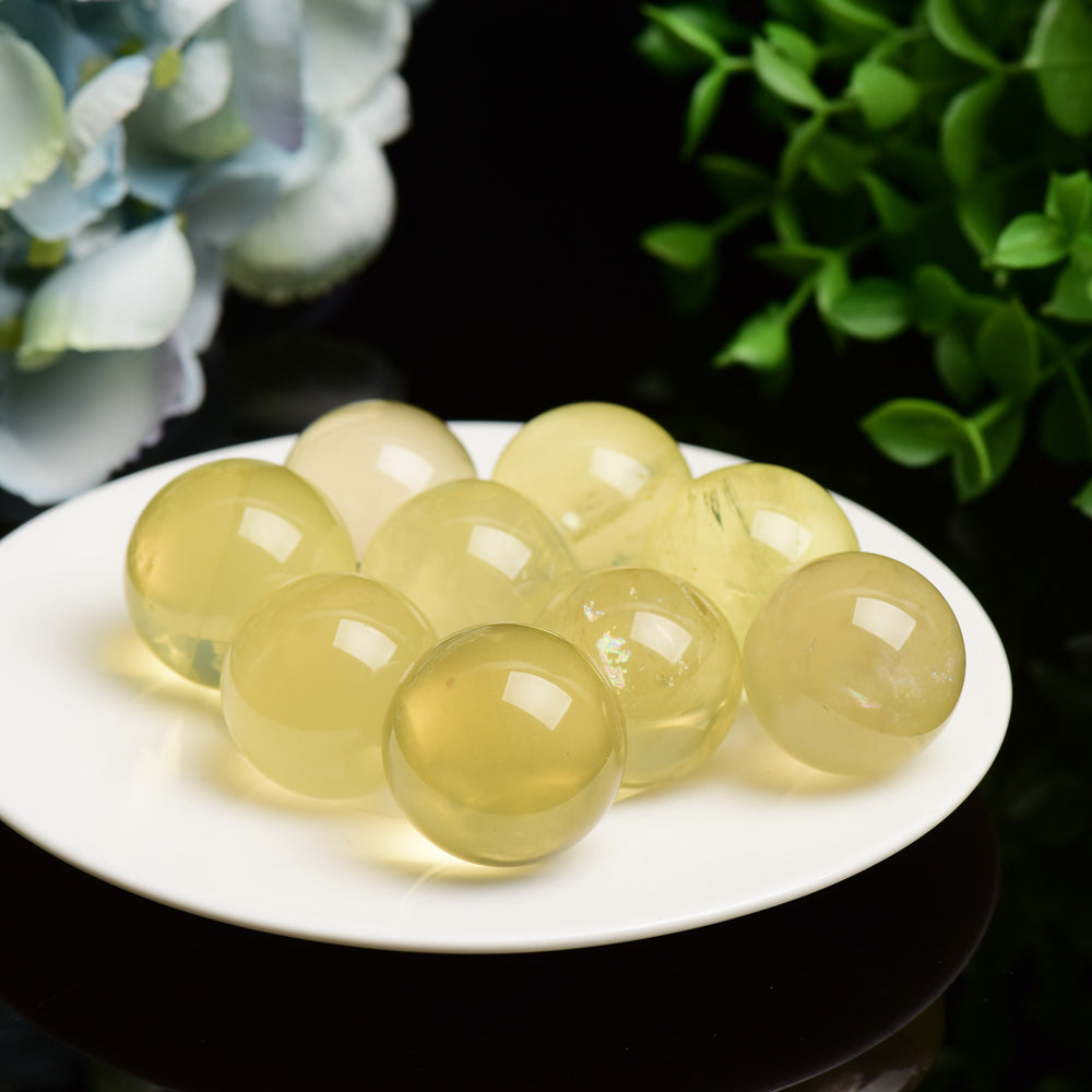 23mm Citrine Sphere Crystal Healing Bulk Wholesale