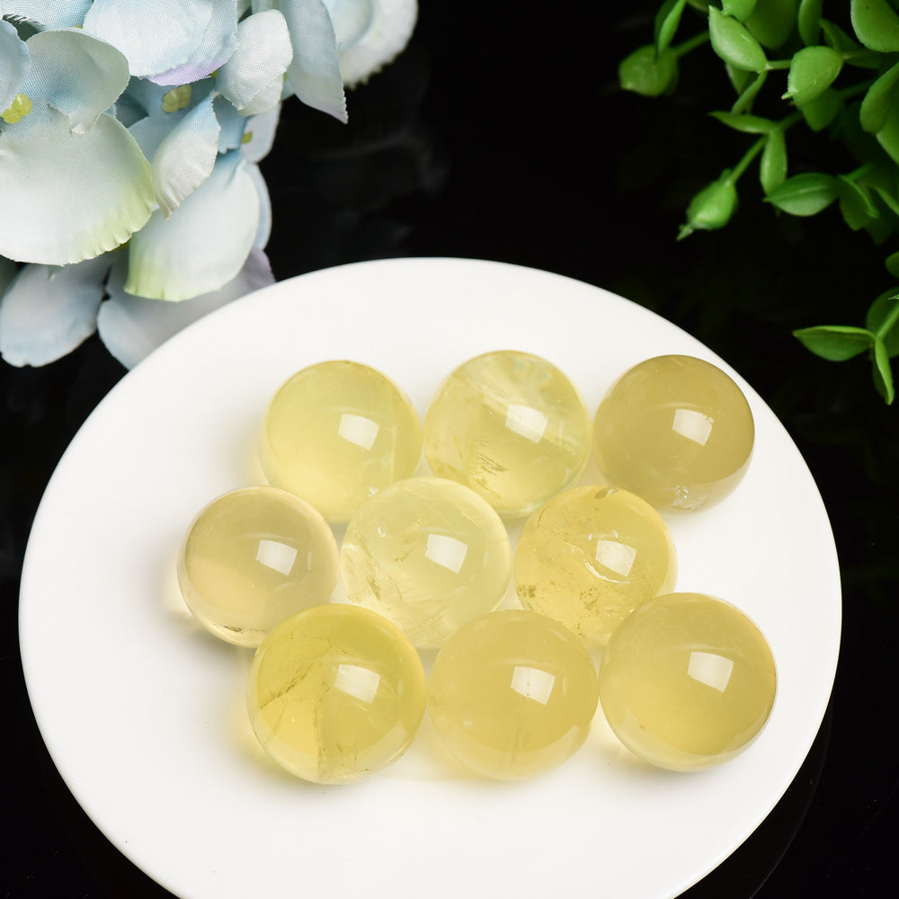 23mm Citrine Sphere Crystal Healing Bulk Wholesale
