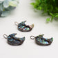 Aura Shell Moon Shape Pendant Crystal Healing Bulk Wholesale