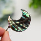 Aura Shell Moon Shape Pendant Crystal Healing Bulk Wholesale