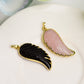 Mixed Crystal Wing Shape Pendant Crystal Healing Bulk Wholesale