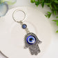Metal Hand Shape with Evil's Eye Key Chain Crystal Healing Bulk Wholesale