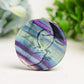 2.2" Rainbow Fluorite Sun Moon Face Crystal Carving Crystal Healing Bulk Wholesale