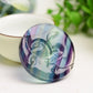 2.2" Rainbow Fluorite Sun Moon Face Crystal Carving Crystal Healing Bulk Wholesale