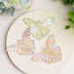 2.3" Aura Clear Quartz Butterfly Crystal Carving Crystal Healing Bulk Wholesale