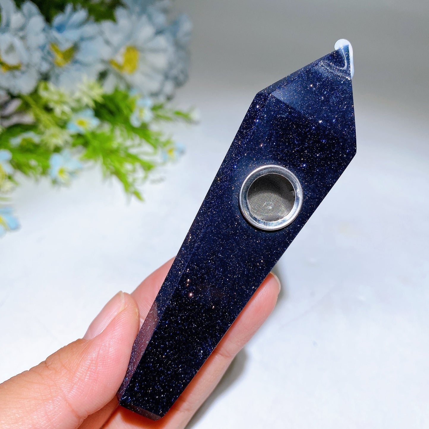 3.9"-4.2" Crystal Smoking Pipe Carving Crystal Healing Bulk Wholesale