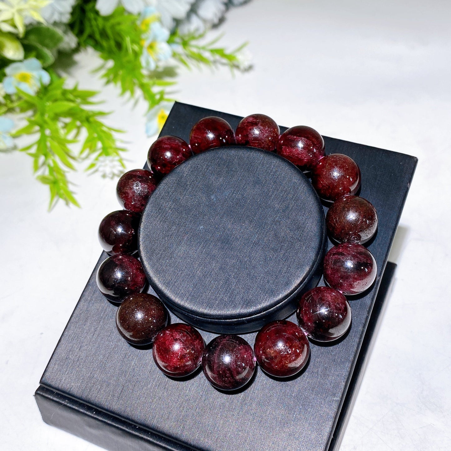 13mm Garnet Bracelet Crystal Healing Bulk Wholesale