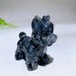 2.3" Natural Crystal Schnauzer Dog Carving Wholesale
