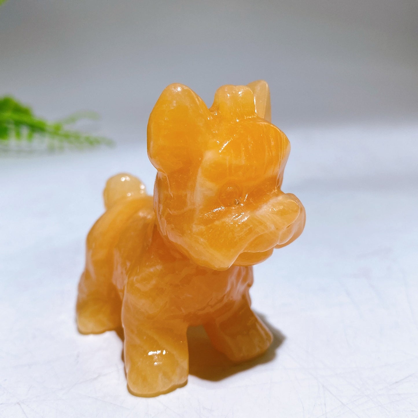 2.3" Natural Crystal Schnauzer Dog Carving Wholesale