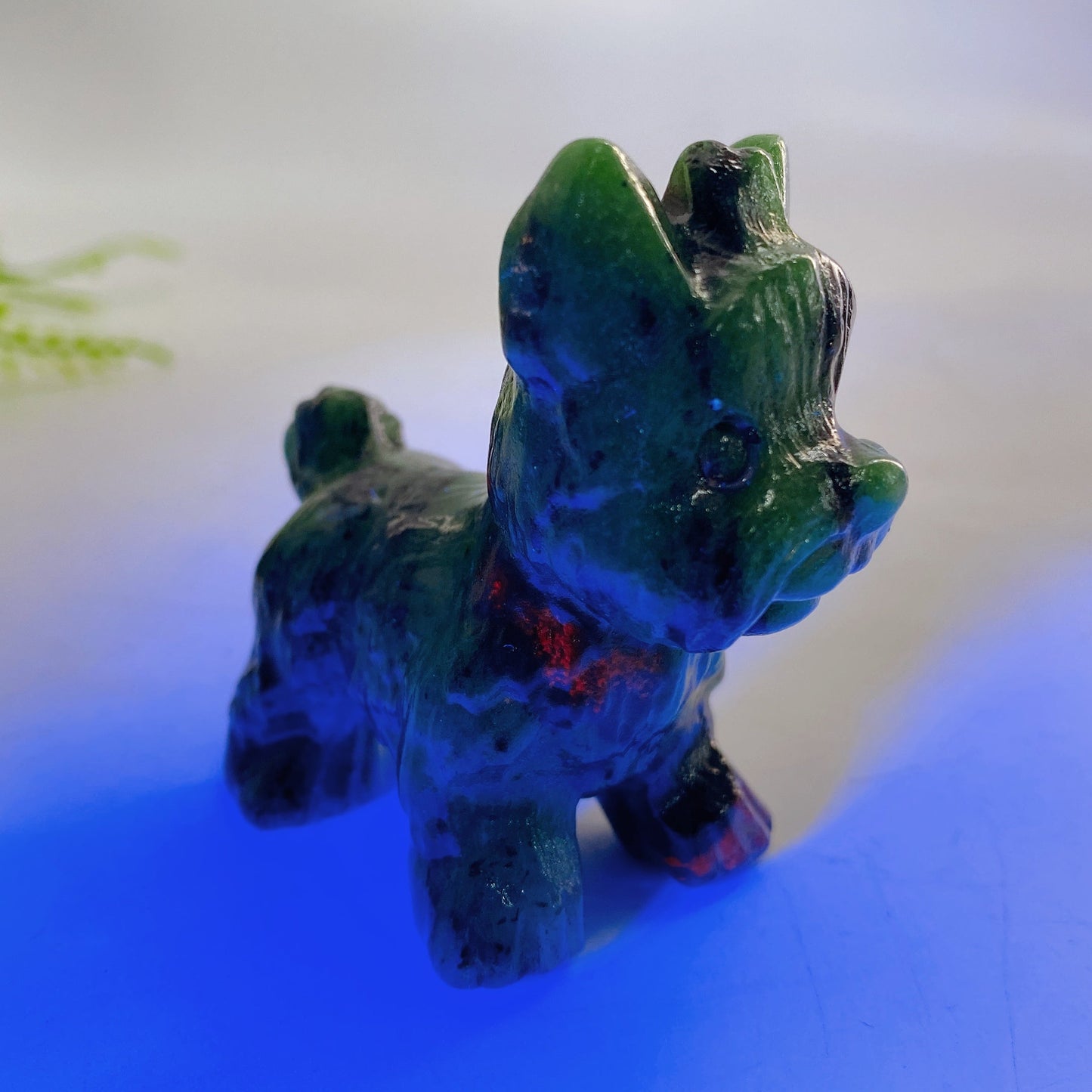 2.3" Natural Crystal Schnauzer Dog Carving Wholesale