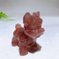 2.3" Natural Crystal Schnauzer Dog Carving Wholesale