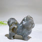 2.2" Naturla Crystal Pomeranian Dog Carving Wholesale