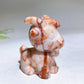 2.3" Natural Crystal Goat Carving Wholesale