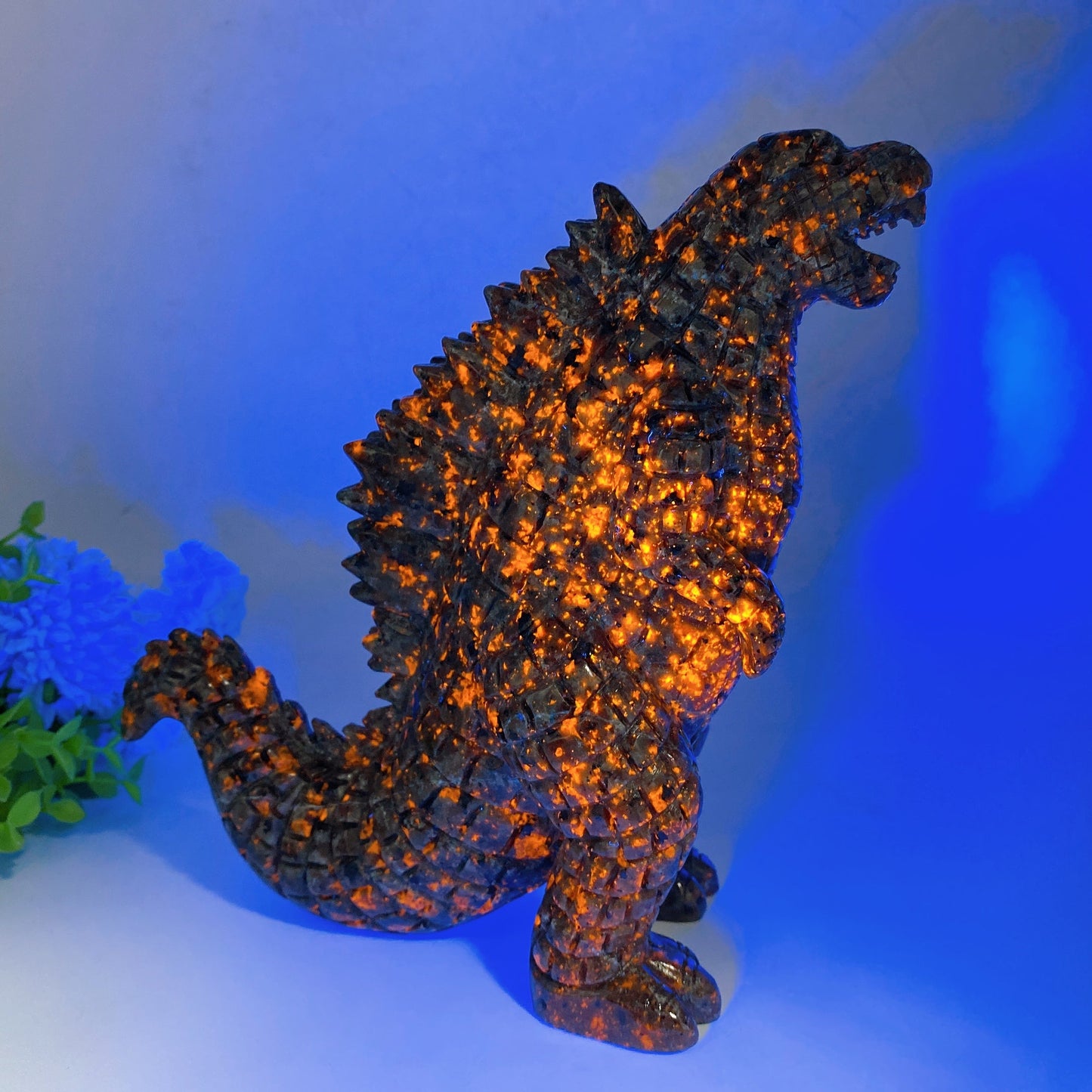 21cm Yooperlite Godzilla Carving Crystal Healing Bulk Wholesale