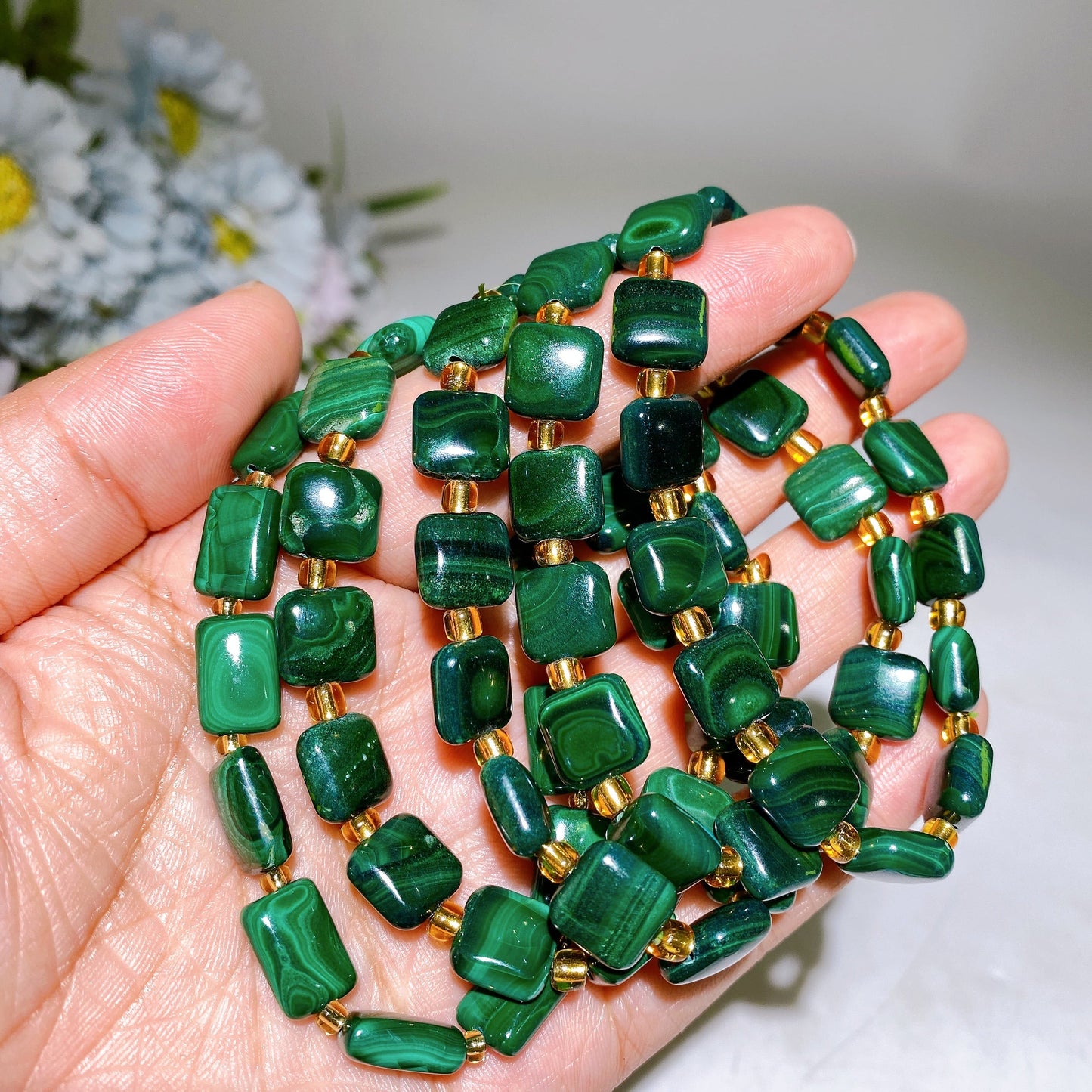Malachite Bracelet Crystal Healing Bulk Wholesale
