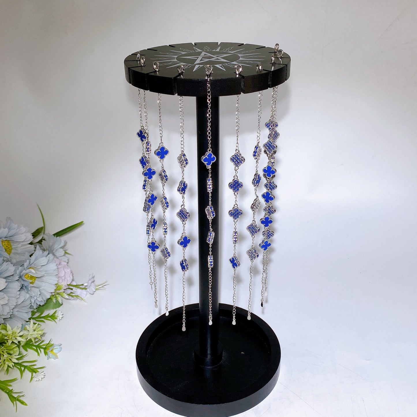 Black Wooden Pedulum Display Stand Crystal Healing Bulk Wholesale
