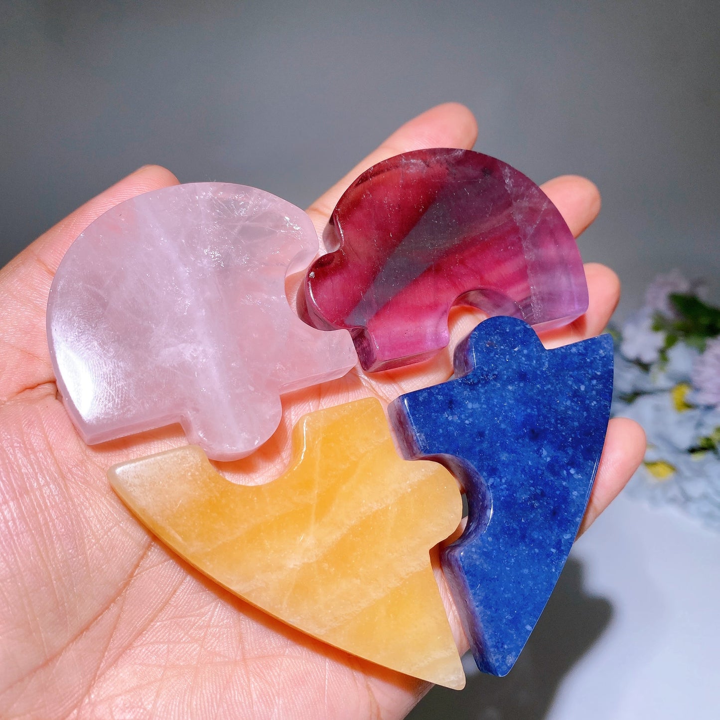 10cm Crystal Heart Carving Crystal Healing Bulk Wholesale