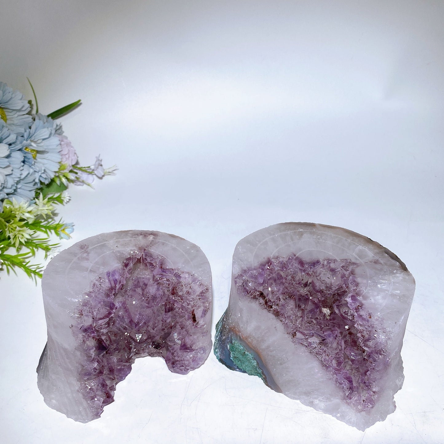 Large Unique Amethyst Cluster Stump Carving Crystal Healing Bulk Wholesale