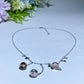 Cooper Silver Plated Crack Smoky Quartz Necklace Crystal Healing Bulk Wholesale