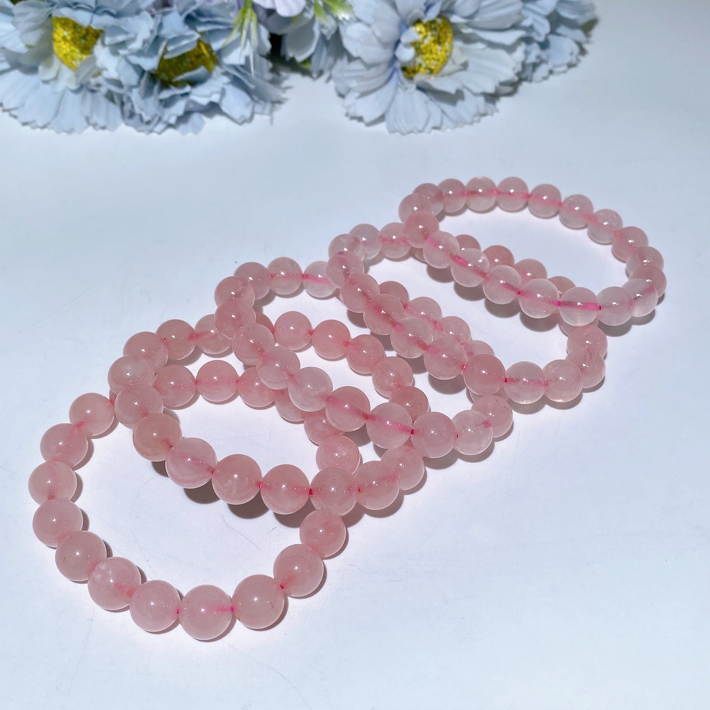 10mm Dark Rose Quartz Bracelet  Crystal Healing Bulk Whoelsale