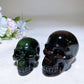2.3"-3.0" Rainbow Obsidian Skull Carving Crystal Healing Bulk Wholesale