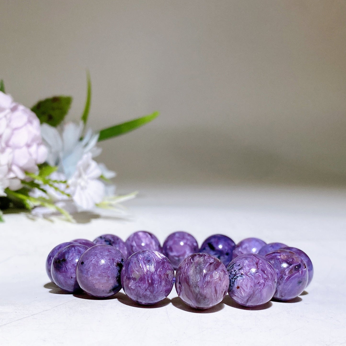 14mm Charoite Bracelet Crystal Healing Bulk Wholesale