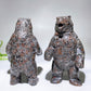 5.8" UV Reactive Natural Yooperlite Bear Carving Wholesale