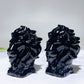 3.2" Natural Black Obsidian Lion Head Carving Wholesale