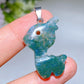 1.2" Crystal Deer Pendant Crystal Healing Bulk Wholesale