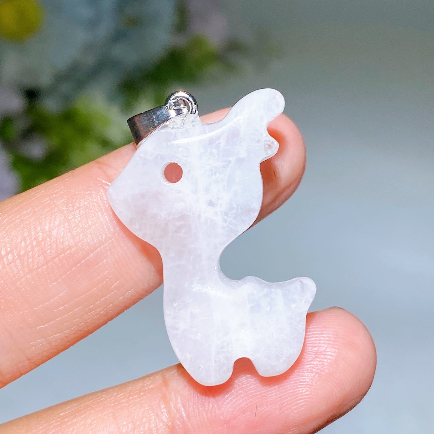1.2" Crystal Deer Pendant Crystal Healing Bulk Wholesale