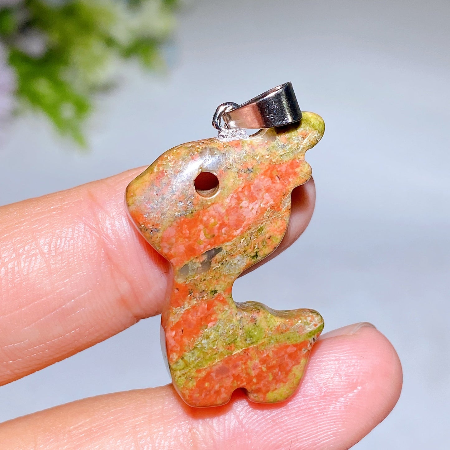 1.2" Crystal Deer Pendant Crystal Healing Bulk Wholesale